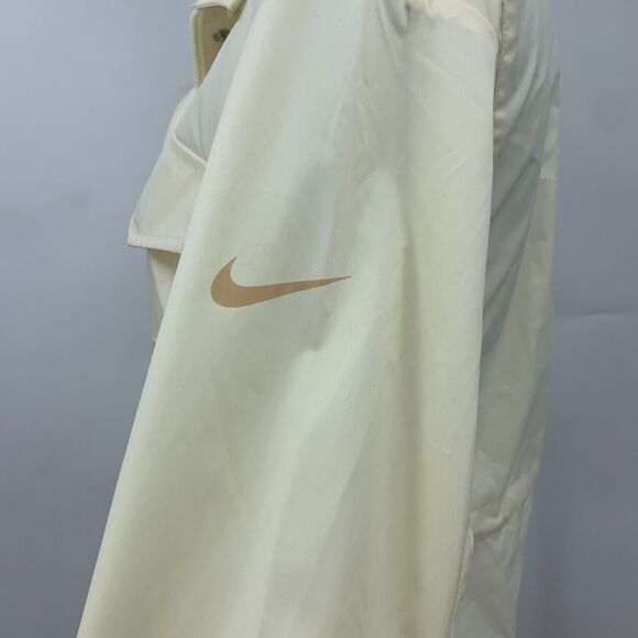 Nike Sportswear M65 Woven Jacket Womens XS Coconut Milk/Sesame Snap Button Zip - Picture 6 of 16